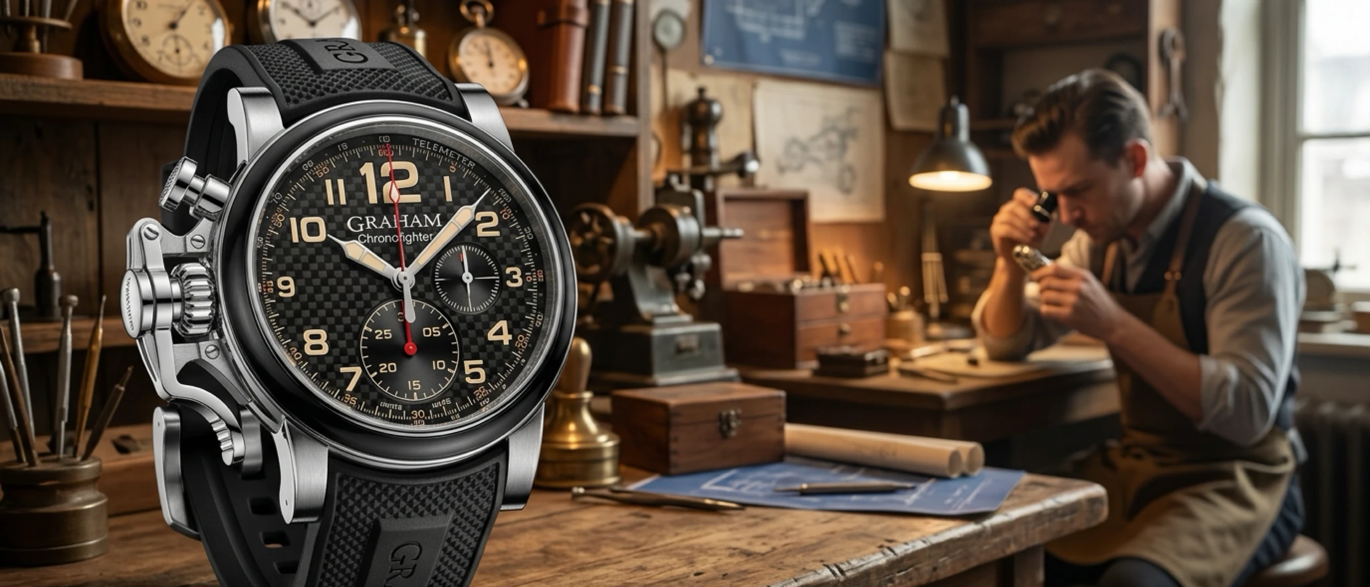 Graham Chronofighter Vintage Tetikli Kronograf 1:1 Super Clone Saat