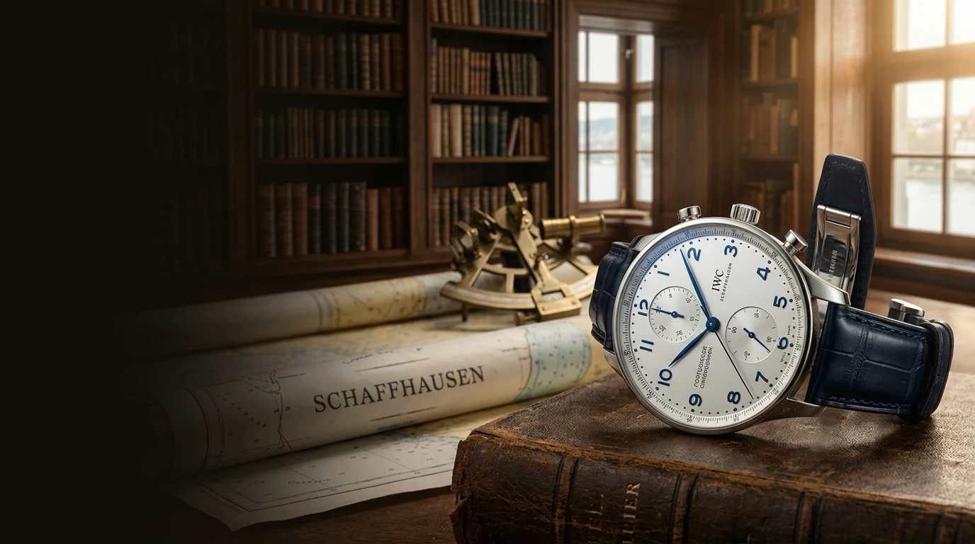 IWC Portugieser Chronograph 3716 Mavi Romen Kadran 1:1 Super Clone ETA Saat