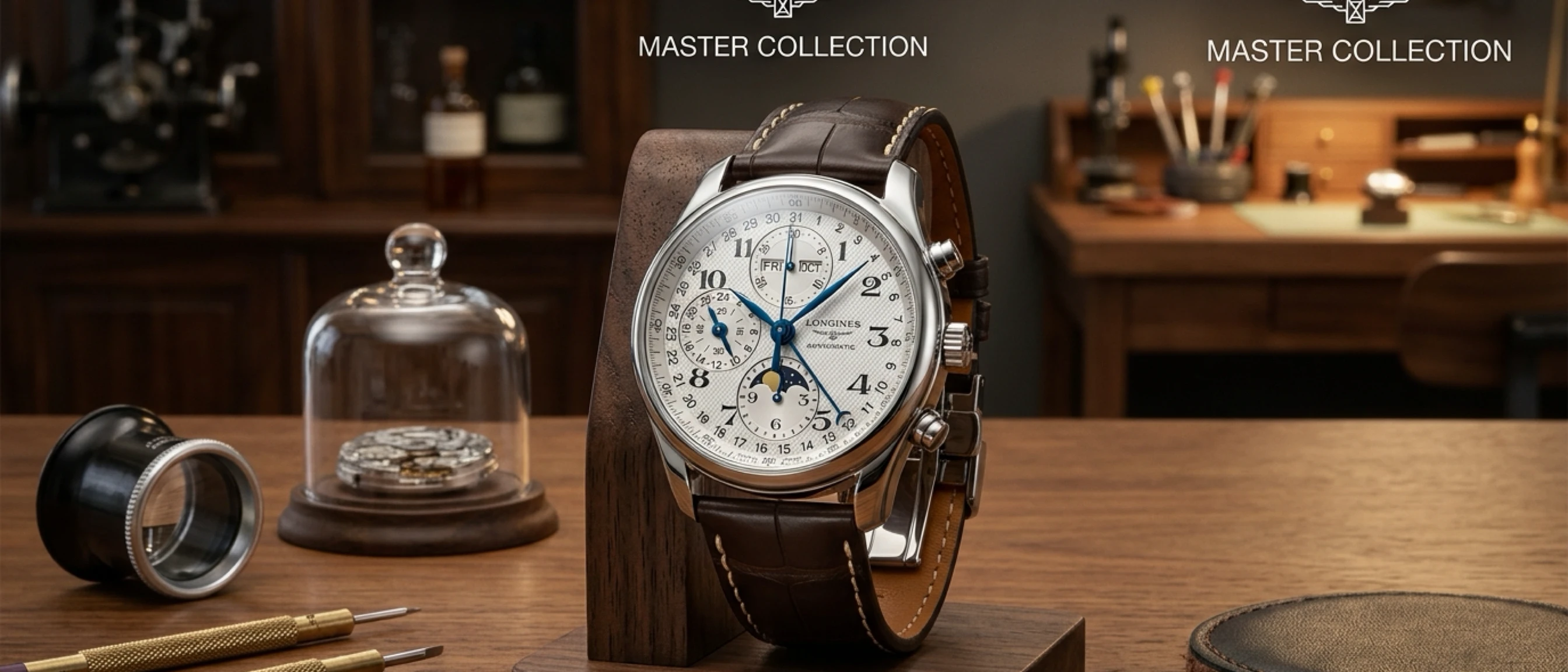 Longines Master Collection Moonphase Chronograph 1:1 Super Clone ETA Saat