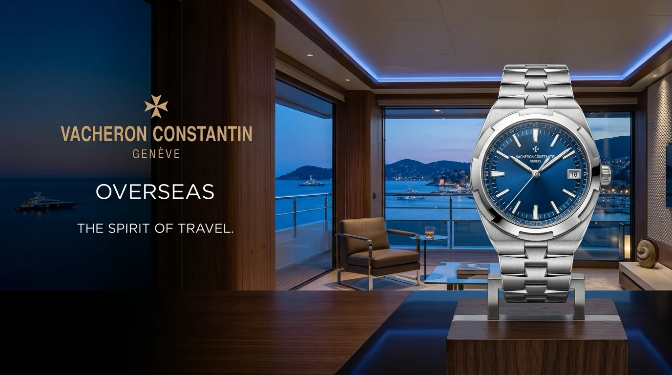 Vacheron Constantin Overseas 4500V Mavi Kadran 1:1 Super Clone ETA Saat