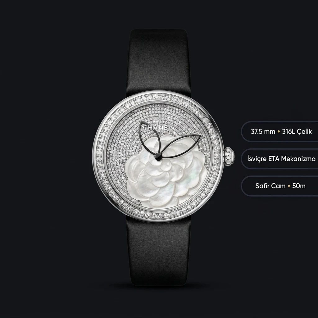Chanel Mademoiselle Prive Arka Kapak Görsel Super Clone ETA Saat