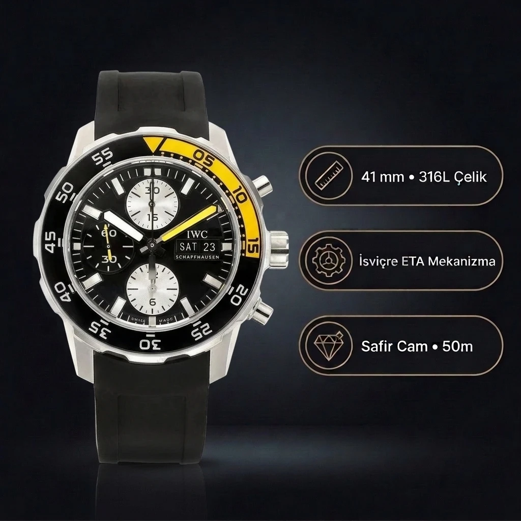 IWC Aquatimer Chronograph IW376702 Super Clone ETA Saat