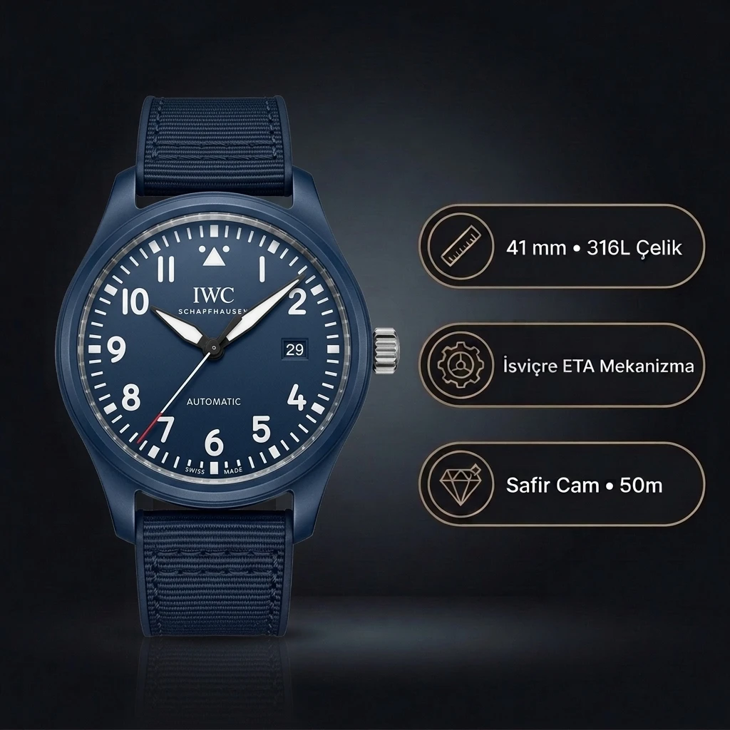 IWC Pilot Laureus Sport IW328101 Super Clone ETA Saat