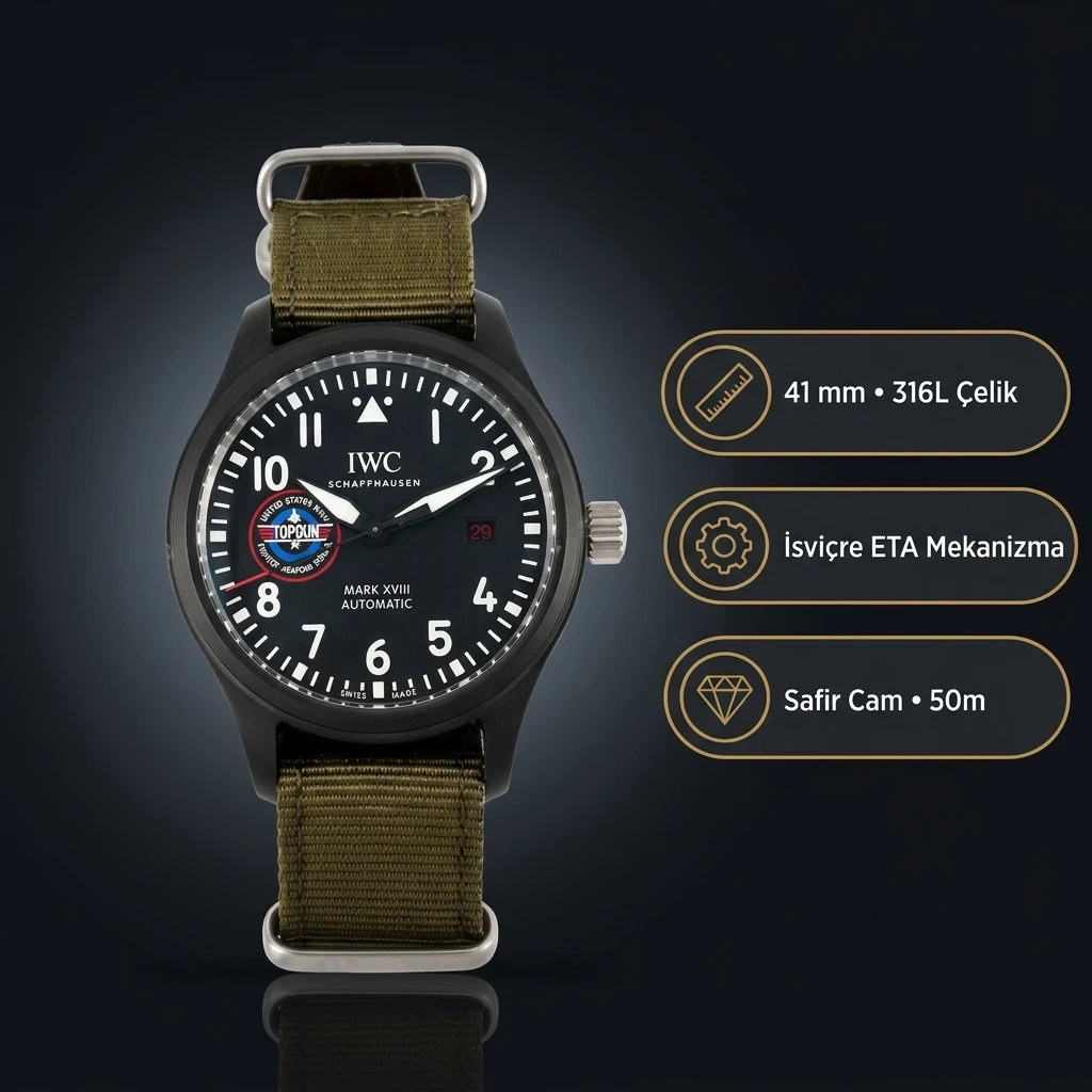 IWC Pilot Mark XVIII Top Gun SFTI IW324712 Super Clone ETA Saat