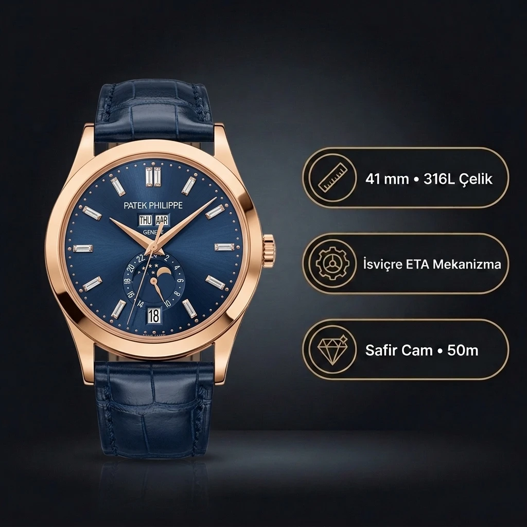 Patek Philippe Annual Calendar Complications 5396 38.5 mm 015 Super Clone ETA Saat