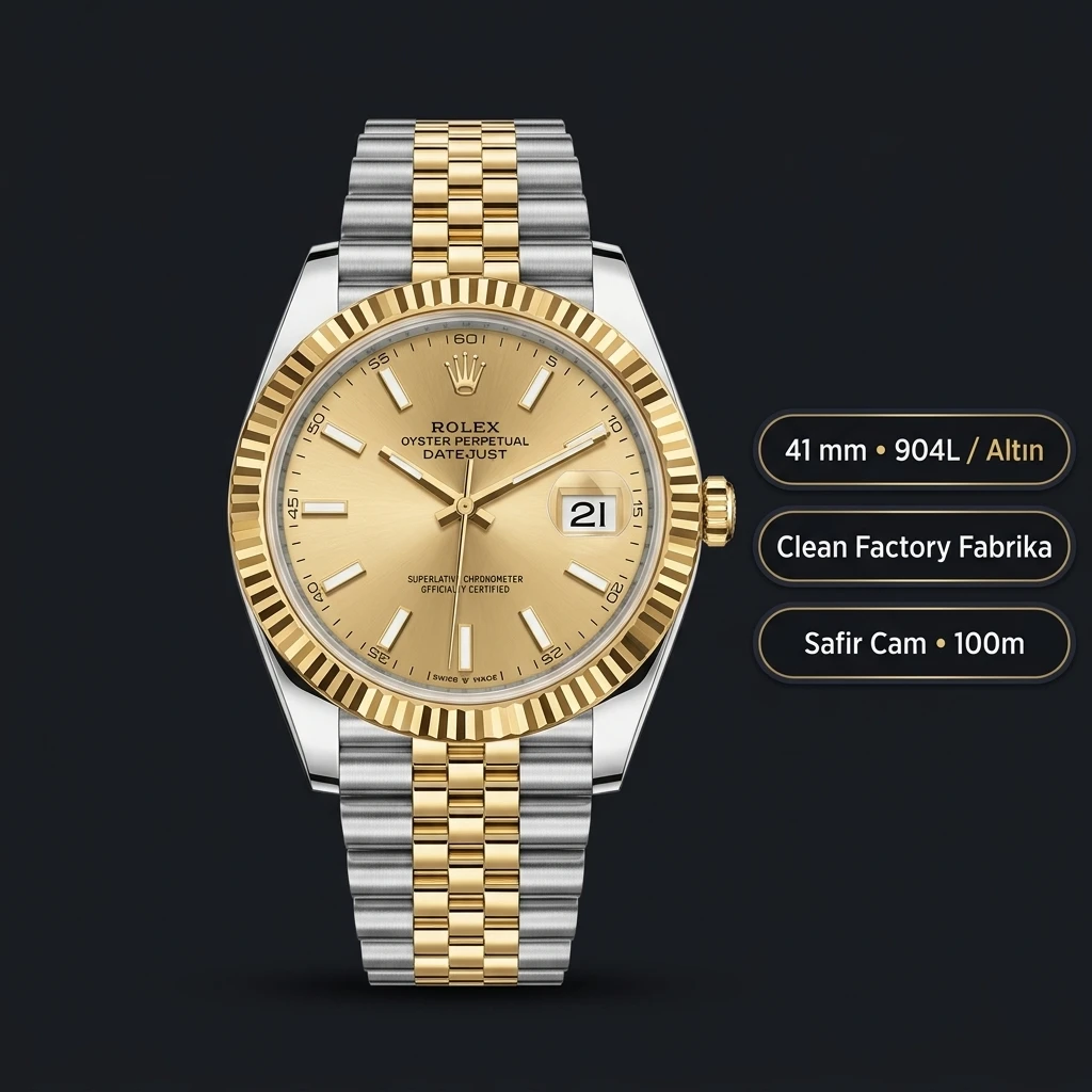 Rolex Datejust 126333 Two Tone 41 mm Super Clone ETA Saat