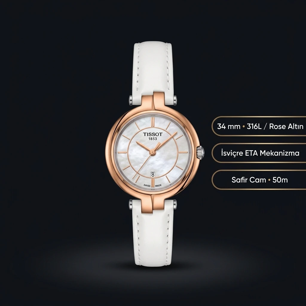Tissot Lady Sedef Rose Kadran Deri Eta Saat