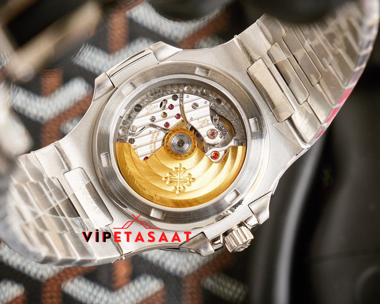 Patek Philippe Nautilus Ladies Kahve Bezel Yeşil Taşlı