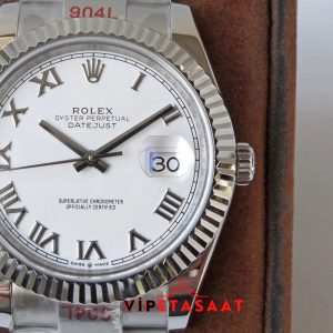 Rolex Datejust Roma Rakamlı Beyaz Kadran Super Clone 3235