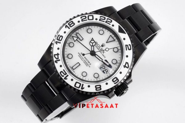 Rolex Eta Saat Beyaz Bezel GMT Master 3186
