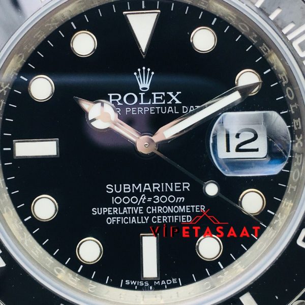 Rolex Eta Saat Submariner Siyah Kadran 2836 Mekanizma