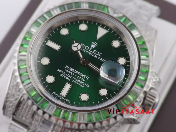 Rolex Submariner Eta Saat Yeşil Bezel 3135 Super Clone