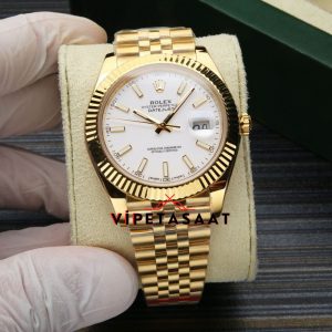 Rolex Datejust Gold Eta Saat Beyaz Kadran jubile Kordon